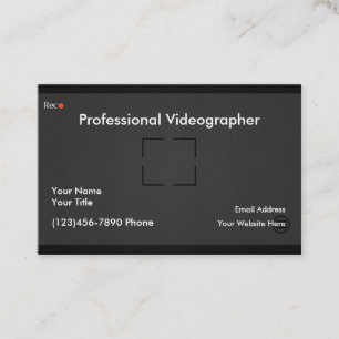 Professioneller Videograf Visitenkarte