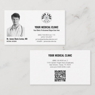Professionelles Arztfoto & Logo, QR-Code Visitenkarte