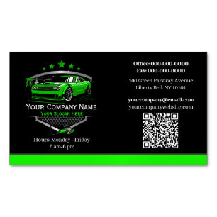 Professionelles Auto-Detailing-Autowaschunternehme Magnetische Visitenkarte