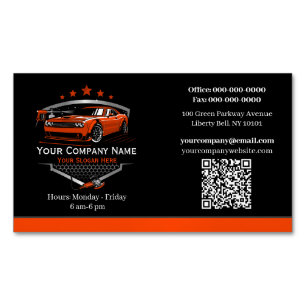Professionelles Auto-Detailing-Autowaschunternehme Magnetische Visitenkarte