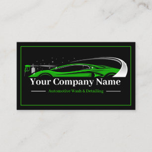 Professionelles Auto-Detailing-Autowaschunternehme Visitenkarte
