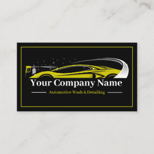 Professionelles Auto-Detailing-Autowaschunternehme Visitenkarte
