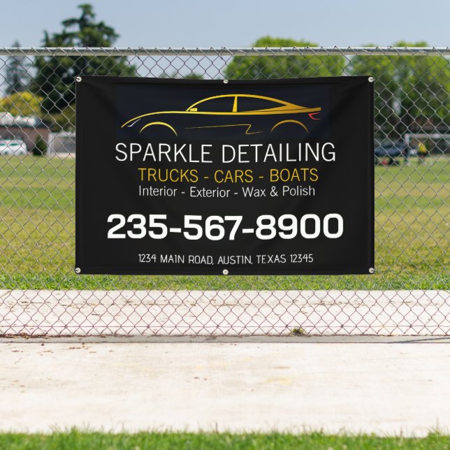 Professionelles Auto-Detailing-Banner Banner (InSitu)
