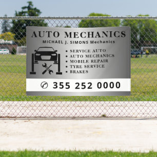 Professionelles Auto-Reparaturmechaniker-Service-S Banner