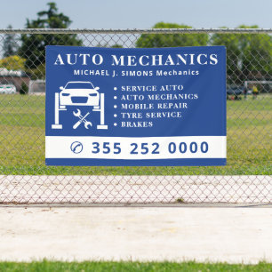 Professionelles Auto-Reparaturmechaniker-Service-S Banner