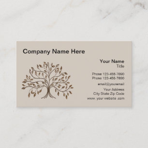 Professionelles Baum-Logo-Design Visitenkarte