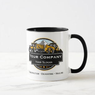 Professionelles Bauunternehmen für Schwermaschinen Tasse