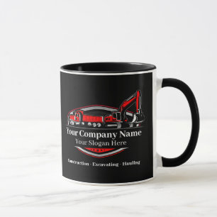 Professionelles Bauunternehmen für Schwermaschinen Tasse