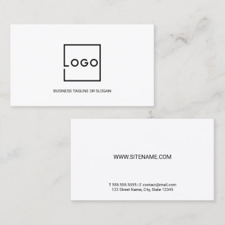 Professionelles benutzerdefiniertes Geschäftslogo Visitenkarte