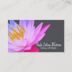 Professionelles benutzerdefiniertes Lotus-Logo Yog Visitenkarte