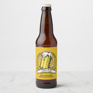 Professionelles Bier Bo Vintage-Skizze anpassen Bierflaschenetikett