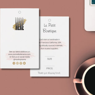 Professionelles Boutique-Logo-Kleidungs-Preisschil