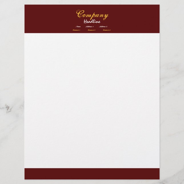 Professionelles Briefpapier (Vorderseite)