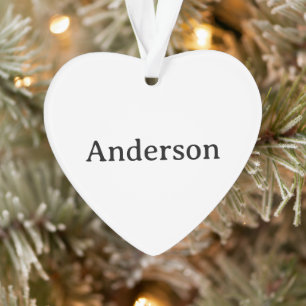 Professionelles Business-Acrylblatt-Herz Ornament
