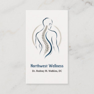 Professionelles Chiropraktik Gesundheitszentrum Visitenkarte