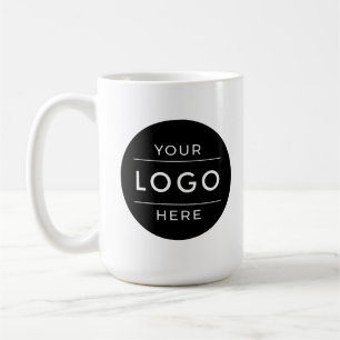 Professionelles doppelseitiges Firmenlogo Geschäft Kaffeetasse