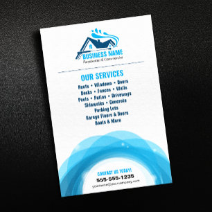 Professionelles Druckreinigen Power Cleaning Flyer