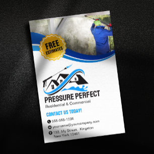 Professionelles Druckreinigen und Power Cleaning Flyer