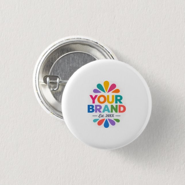 Professionelles einfaches Logo Geschäft Promotiona Button (Vorne & Hinten)