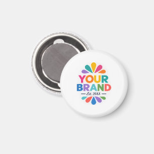 Professionelles einfaches Logo Geschäft Promotiona Magnet