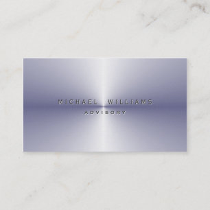 PROFESSIONELLES EINFACHES Metall MODERNES Visitenkarte