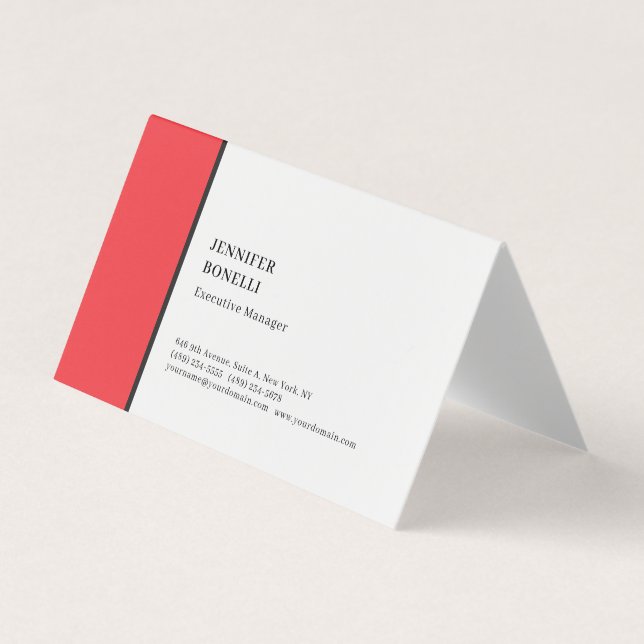 Professionelles einfaches minimalistisches moderne visitenkarten (Vorderseite)