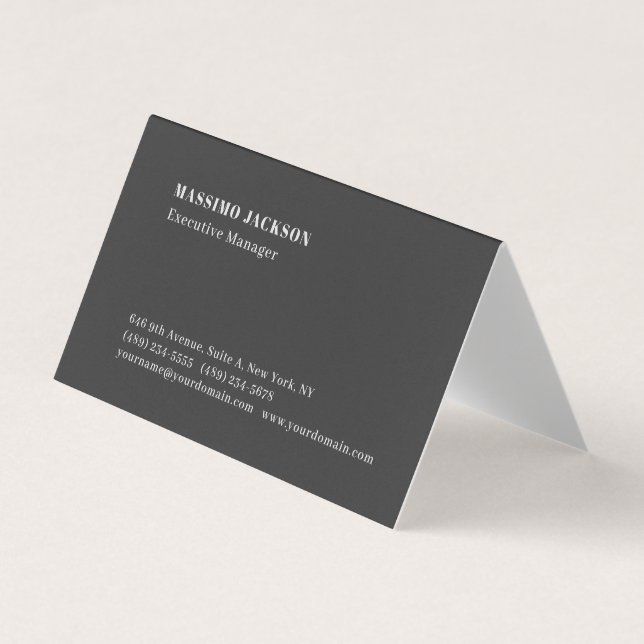 Professionelles einfaches minimalistisches moderne visitenkarten (Vorderseite)
