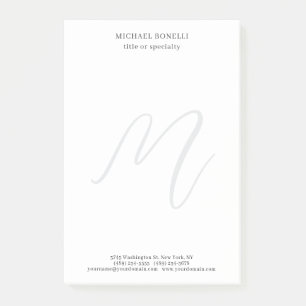 Professionelles einfaches modernes minimalistische post-it klebezettel