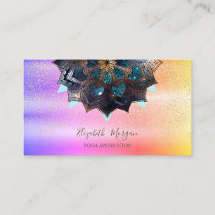 Professionelles elegantes Mandala, Konfetti Yoga O Visitenkarte