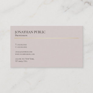 Professionelles Elegantes Modernes Design Minimal  Visitenkarte
