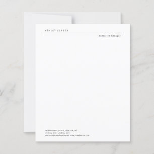 Professionelles elegantes schlichtes minimalistisc