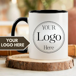 Professionelles Firmenlogo auf Kaffeetasse