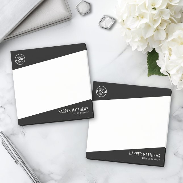 Professionelles Firmenlogo Post-it Klebezettel (Professional Business Logo Post-it Notes )