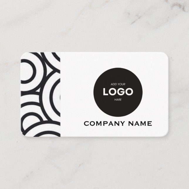 Professionelles Firmenlogo & QR-Code Geschäftswage Visitenkarte (Vorderseite)