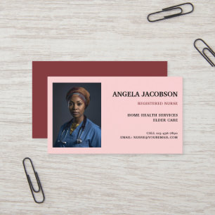 Professionelles Foto einer registrierten Krankensc Visitenkarte