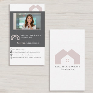 Professionelles Foto eines Immobilienmaklers Visitenkarte