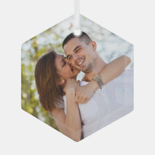 Professionelles Foto Glas Sechseck Ornament Aus Glas
