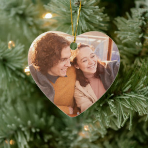 Professionelles Foto Keramik Herz Ornament
