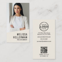 Professionelles Foto QR-Code-Logo Vertikal