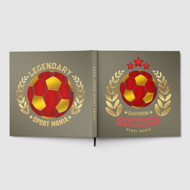 Professionelles Fußball-Logo Gästebuch (Voll)