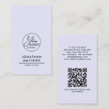 Professionelles generisches Lavendel-Logo QR-Code
