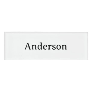 Professionelles Geschäft 3" x 1" Namenschild
