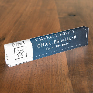 Professionelles Geschäftslogo-Schreibtisch-Namenss Namensplakette