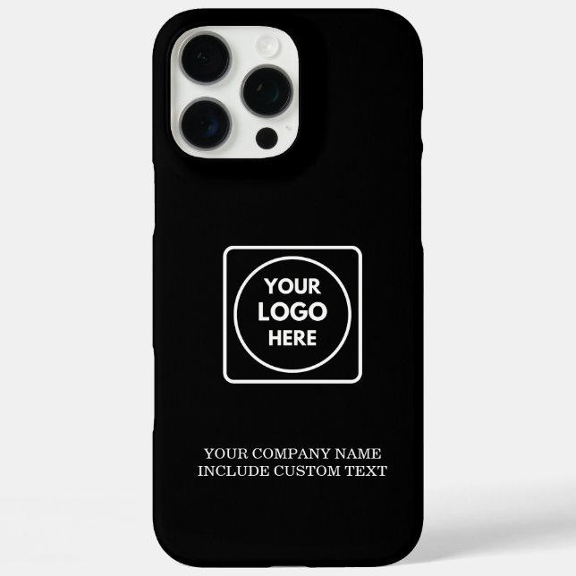 Professionelles Geschäftslogo-Text-iPhone-Case Case-Mate iPhone Hülle (Rückseite)