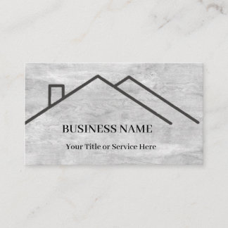 Professionelles Immobilien-Dach-Logo Visitenkarte