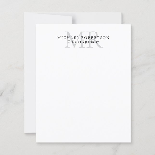 Professionelles klassisches Monogramm-Minimalist P (Vorderseite)