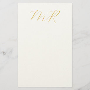 Professionelles klassisches Monogramm-Minimalist P Briefpapier