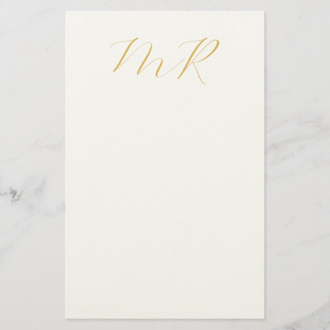 Professionelles klassisches Monogramm-Minimalist P Briefpapier (Vorderseite)
