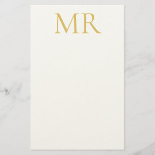 Professionelles klassisches Monogramm-Minimalist P Briefpapier