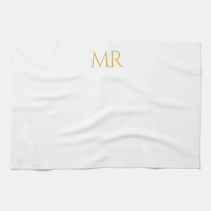 Professionelles klassisches Monogramm-Minimalist P Geschirrtuch